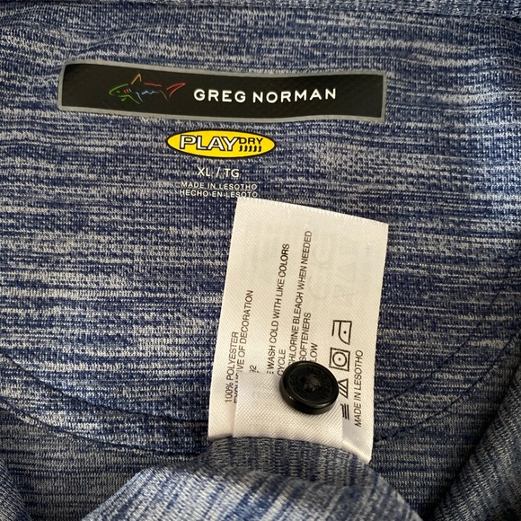 Greg Norman Blue Play Dry Fit Golf Shirt Size XL - Picture 14 of 15